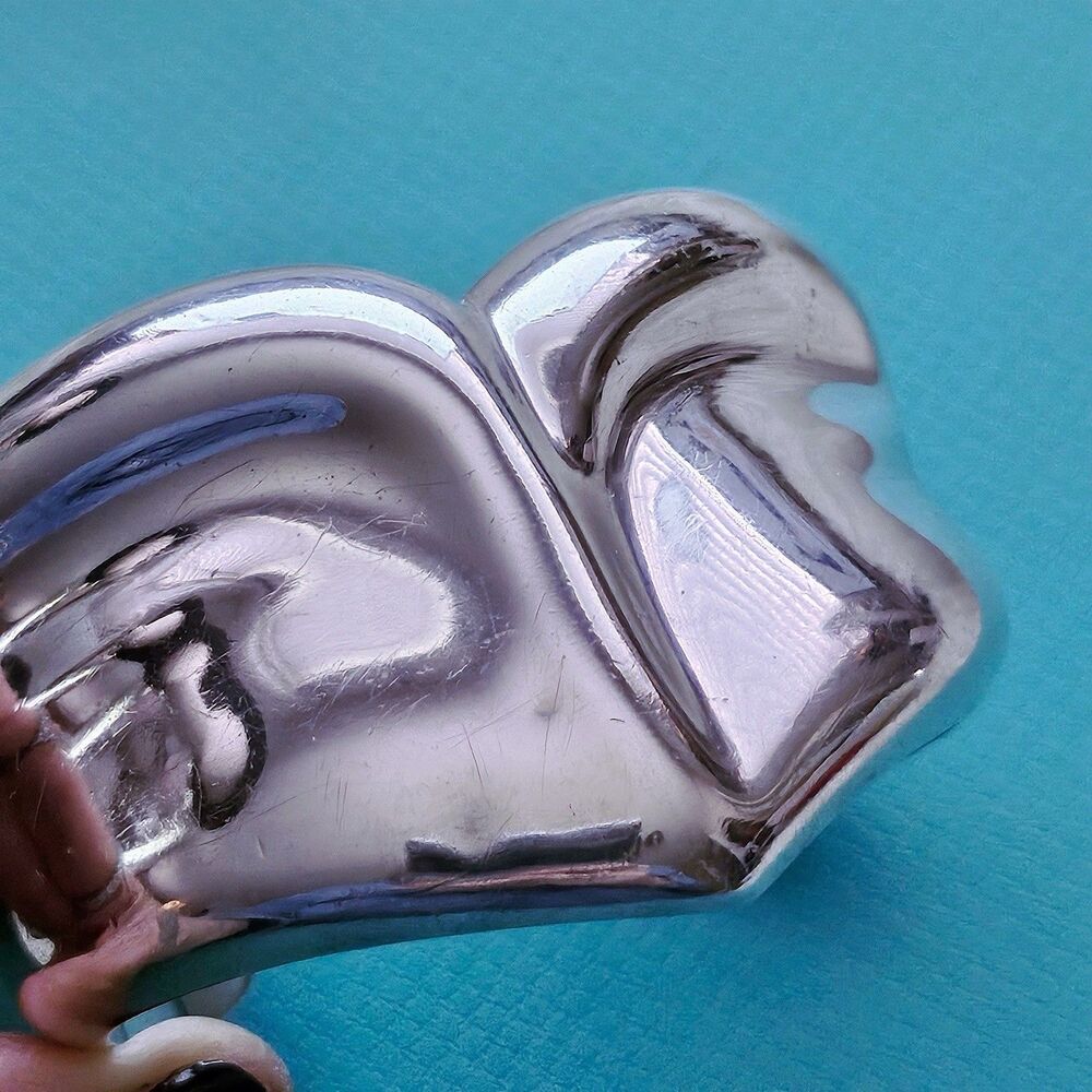 🧧SOLD🎋RARE Vintage 1979 Tiffany & Co. Elsa Peretti Libra Cuff Silver Bracelet - Picture 4 of 9